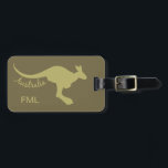 Étiquette À Bagage Australie Kangaroo étiquette de bagage personnalis<br><div class="desc">Voir mon magasin pour d'autres articles avec ce design.</div>