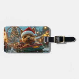 Étiquette À Bagage Australie Terrier Dog Roller Dessous de verre Noël