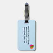 Étiquette À Bagage Autism Shark (Dos Vertical)