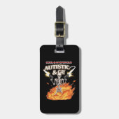 Étiquette À Bagage Autistique et Squelette Gay Sensibilisation sur l' (Devant Vertical)