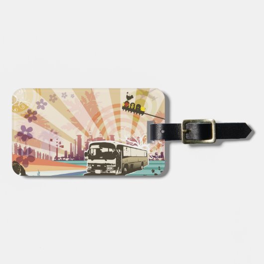 Étiquette À Bagage Autobus (Devant horizontal)