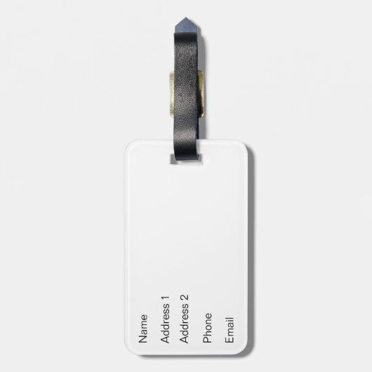 Étiquette À Bagage Automne (Dos Vertical)