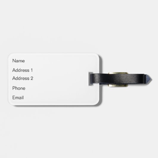 Étiquette À Bagage Automne (Dos horizontal)