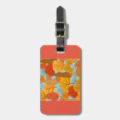 Étiquette À Bagage Automne Arbres Motif Chute Foliage (Devant Vertical)