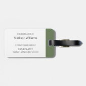 Étiquette À Bagage Automne - Faucon pèlerin (Dos horizontal)