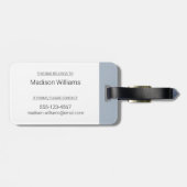 Étiquette À Bagage Automne - Oie (Dos horizontal)