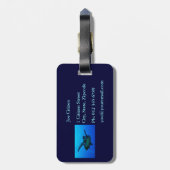 Étiquette À Bagage Automnes la Gold Coast Australie de lèvre de (Dos Vertical)