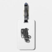 Étiquette À Bagage Automobile antique (Dos Vertical)