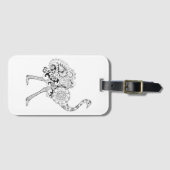 Étiquette À Bagage Autruche inspirée (Devant Horizontal)