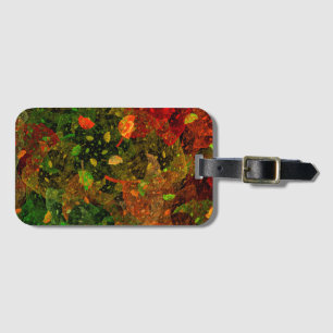 Étiquette À Bagage Autumn colorful decorative design