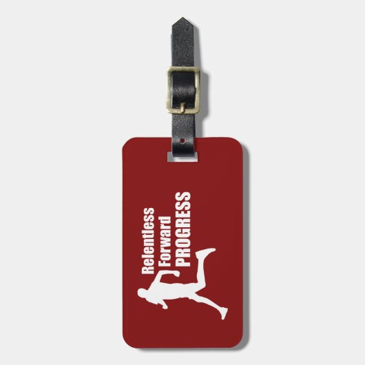 Étiquette À Bagage Avancement continu en cours (Devant Vertical)