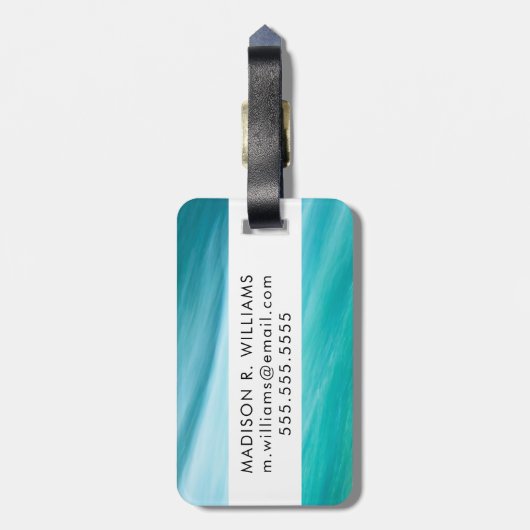 Étiquette À Bagage Avant les chutes (Dos Vertical)