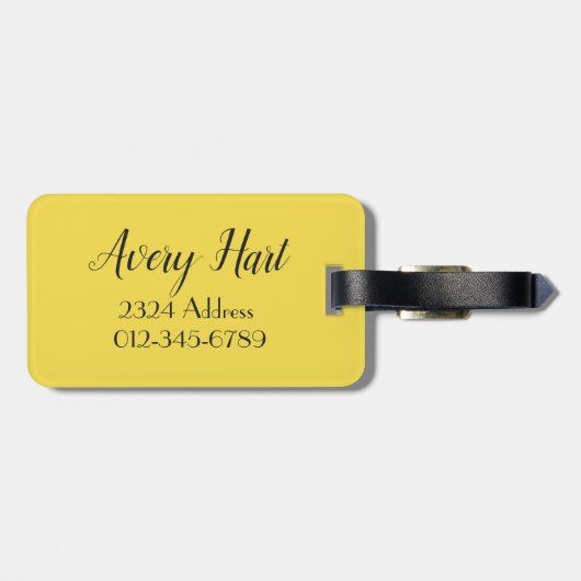 Étiquette À Bagage Avatar (Dos horizontal)