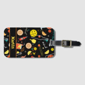 Étiquette À Bagage Avec le nom Dinks et 🍾 boissons 🥂 - pickleball L (Devant Horizontal)