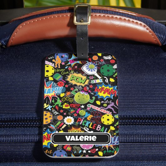 Étiquette À Bagage 😍 avec nom mélangé pickle noir (Insitu Rectoal 2)