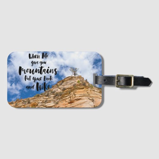 Étiquette À Bagage Aventure Attend (Devant Horizontal)