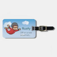 Aventure mignonne de parachutisme de bande