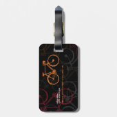 Étiquette À Bagage Aventures à vélo (Dos Vertical)
