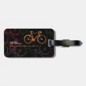 Étiquette À Bagage Aventures à vélo (Dos horizontal)