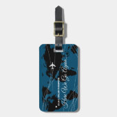 Étiquette À Bagage Aventures internationales Voyage dans le monde (Devant Vertical)