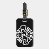 Étiquette À Bagage Avertissement Étiquette de sarcasme toxique (Devant Vertical)