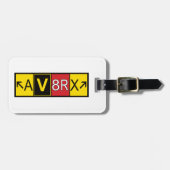 Étiquette À Bagage Aviatrix - AV8RX - (Devant horizontal)