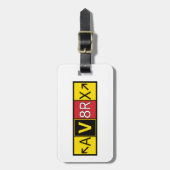 Étiquette À Bagage Aviatrix - AV8RX - (Devant Vertical)