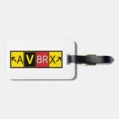 Étiquette À Bagage Aviatrix - AV8RX - (Dos horizontal)