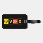 Étiquette À Bagage Aviatrix - AV8RX - (Dos horizontal)