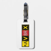 Étiquette À Bagage Aviatrix - AV8RX - (Dos Vertical)