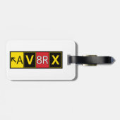 Étiquette À Bagage Aviatrix - AV8RX - (Dos horizontal)