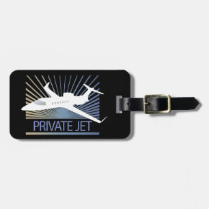Étiquette À Bagage Avion à réaction privé