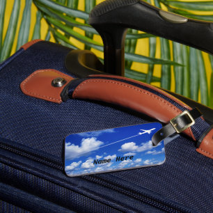 Étiquette À Bagage Avion/avion à réaction/pilote personnalisé