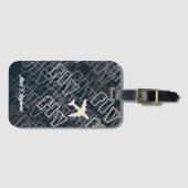 Étiquette À Bagage Avion avion de la compagnie aérienne (Devant Horizontal)