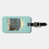 Étiquette À Bagage Avion de Bush et pêche - Cordova, Alaska (Devant horizontal)