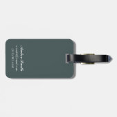 Étiquette À Bagage Avion de Bush et pêche - ressortissant de (Dos horizontal)