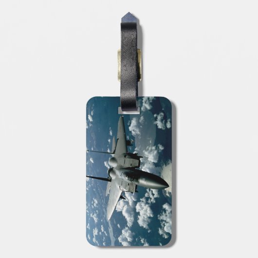 Étiquette À Bagage Avion de chasse (Dos Vertical)