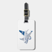Étiquette À Bagage Avion de dessin (Devant Vertical)