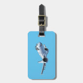 Étiquette À Bagage Avion de dessin (Devant Vertical)