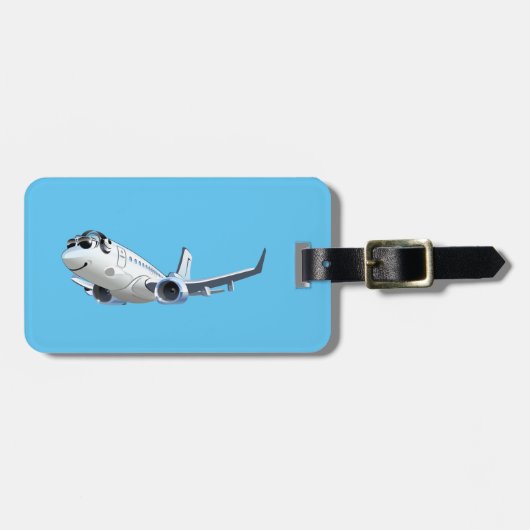 Étiquette À Bagage Avion de dessin (Devant horizontal)