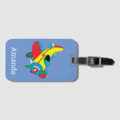 Étiquette À Bagage Avion de jouets pour enfants (Devant Horizontal)