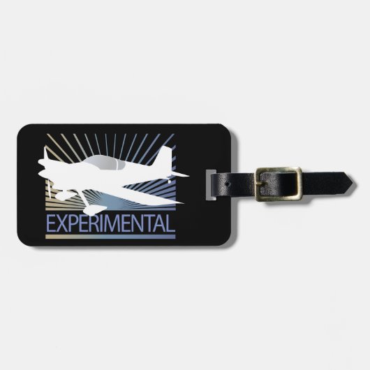 Étiquette À Bagage Avion expérimental (Devant horizontal)