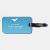 Étiquette À Bagage Avion papier dans le ciel Bon Voyage en train de d (Dos horizontal)