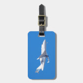 Étiquette À Bagage Avion privé. (Devant Vertical)