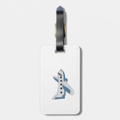 Étiquette À Bagage Avions dans le ciel (Dos Vertical)