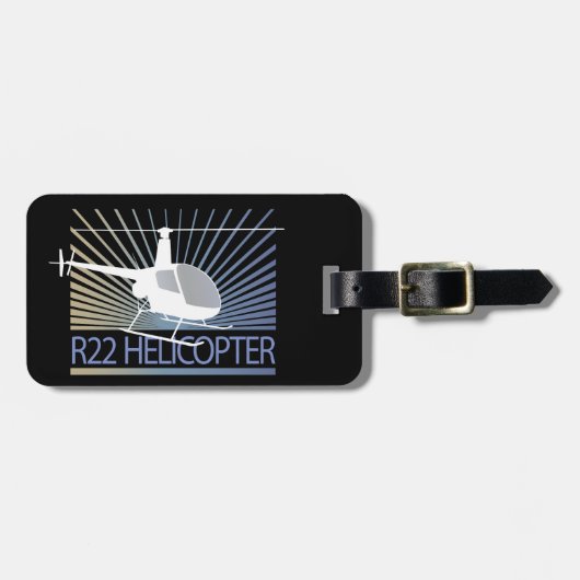 Étiquette À Bagage Avions d'hélicoptère (Devant horizontal)
