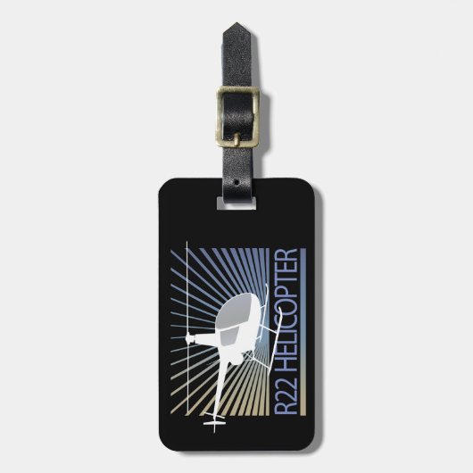 Étiquette À Bagage Avions d'hélicoptère (Devant Vertical)