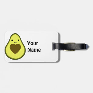 Étiquette À Bagage Avocado Love Cute Avocado avec coeur
