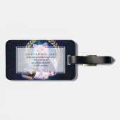 Étiquette À Bagage Avocat de chat dans l'espace (Dos horizontal)