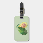 Étiquette À Bagage Avocat géométrique (Devant Vertical)